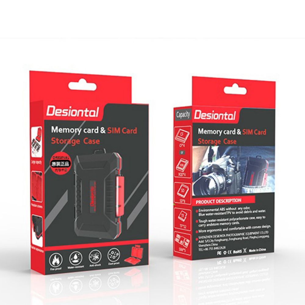 Photography Sim - Camera SD-kaartdoos Microsd-houder Opslag Waterdicht Anti-shock
