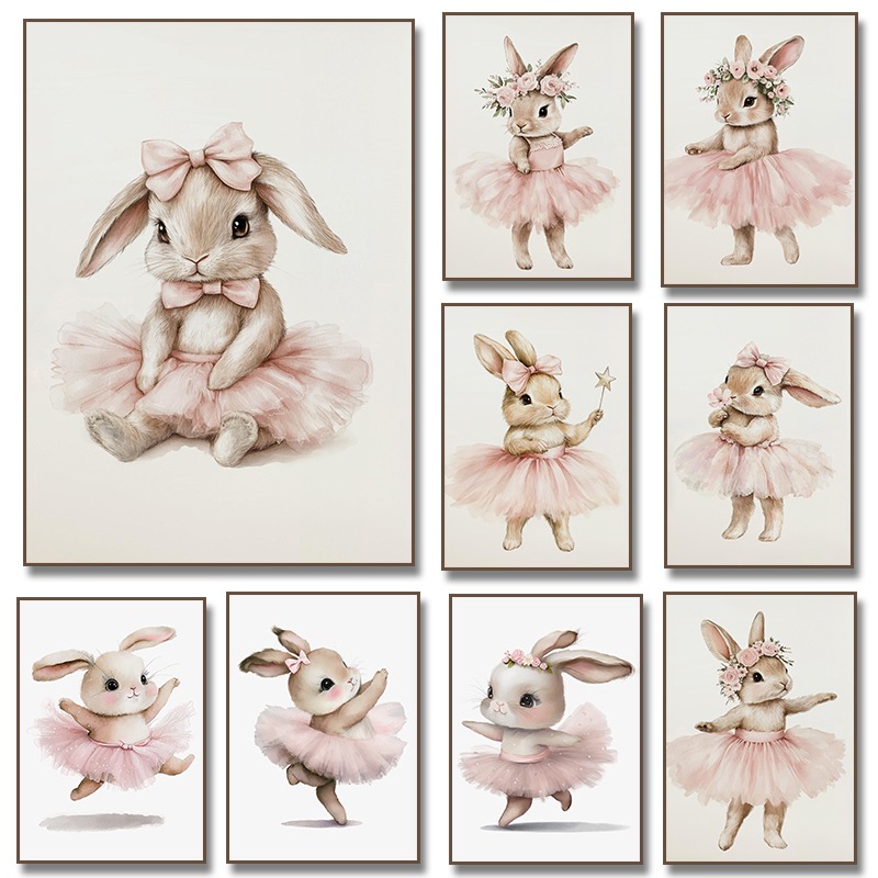 Photography Gallery - 1 stuk frameloos canvas schattig ballerina
