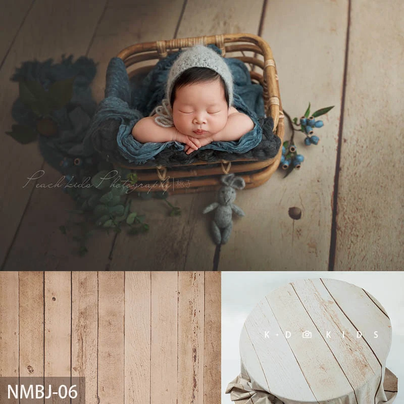 Photography Background - Pasgeboren Fotografie Props voor Baby Houtnerf
