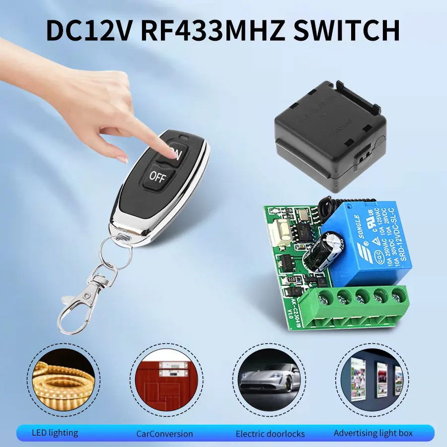 Remote Shutter Release - DC12V 1CH 10A Relais Ontvanger Zender
