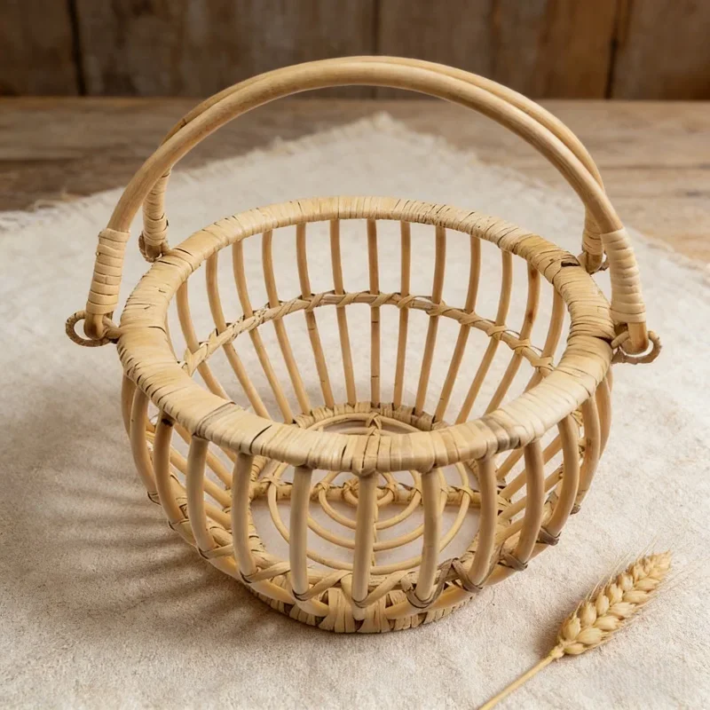 Baby poseerbed Retro rotan man - Photography Background recensie en prijs