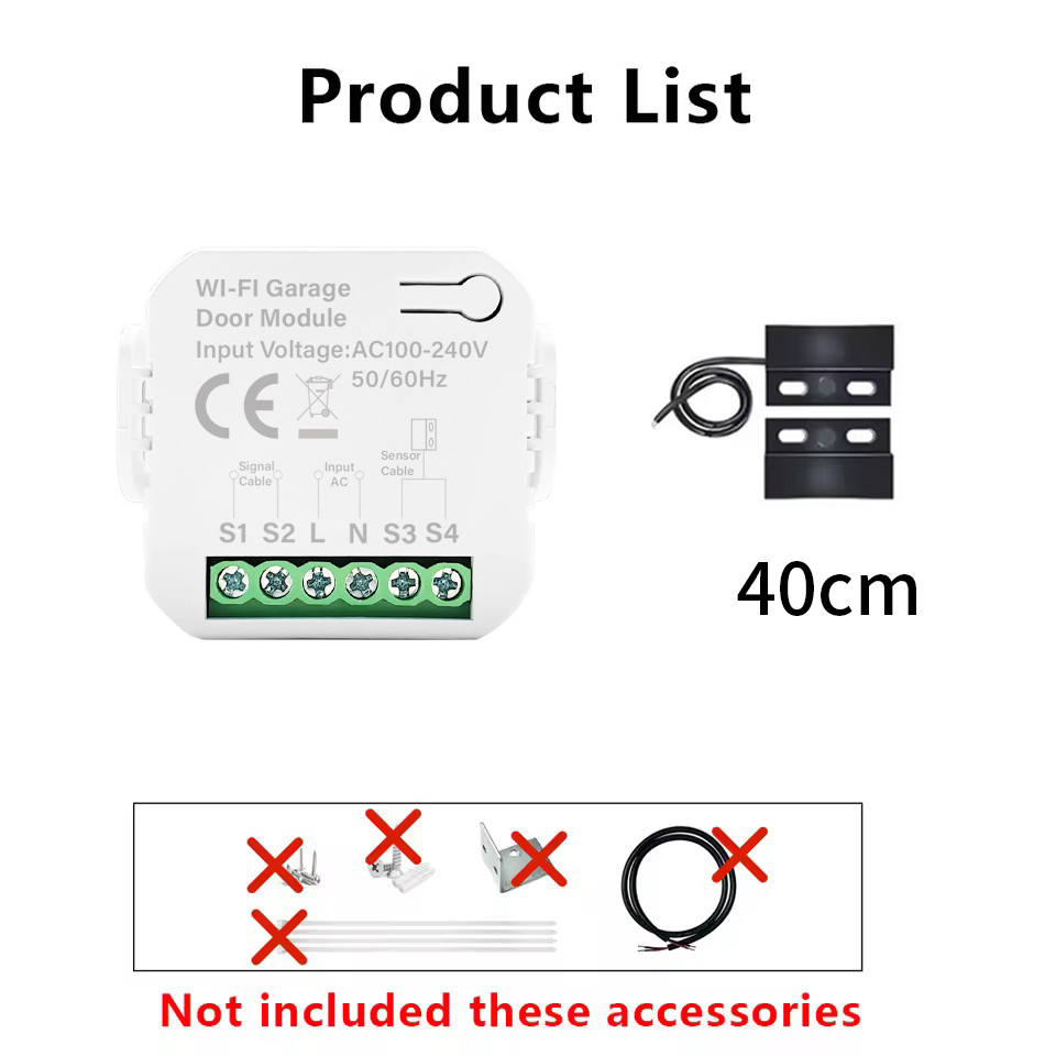 Smart Tuya WiFi Garagedeurscha - Remote Shutter Release recensie en prijs