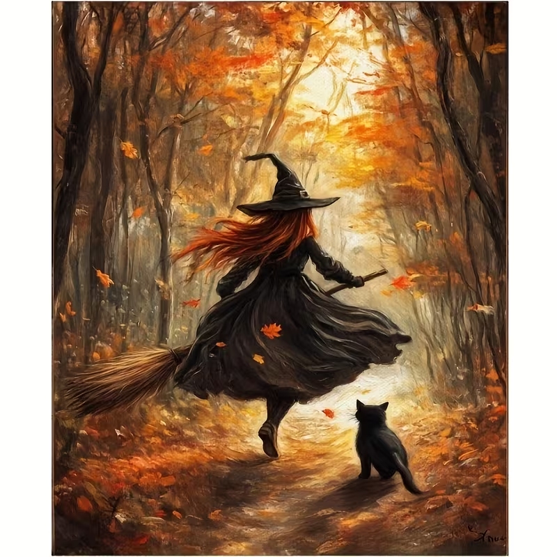 Retro Halloween Herfst Heks Op - Photography Gallery recensie en prijs