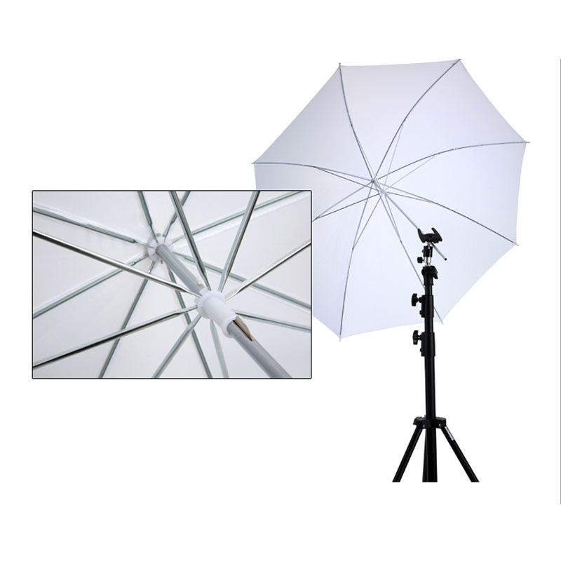 Witte Zachte Paraplu 43 