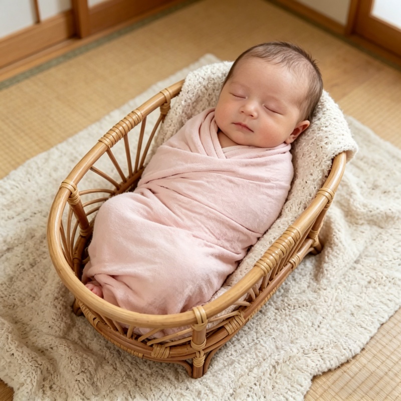 Retro rotan mandstoel pasgebor - Photography Background recensie en prijs