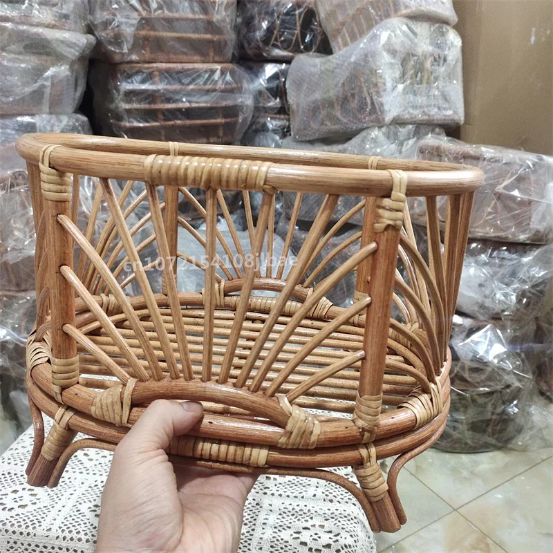 Retro rotan mandstoel pasgebor - Photography Background recensie en prijs