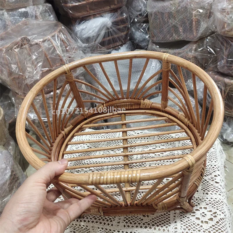 Retro rotan mandstoel pasgebor - Photography Background recensie en prijs
