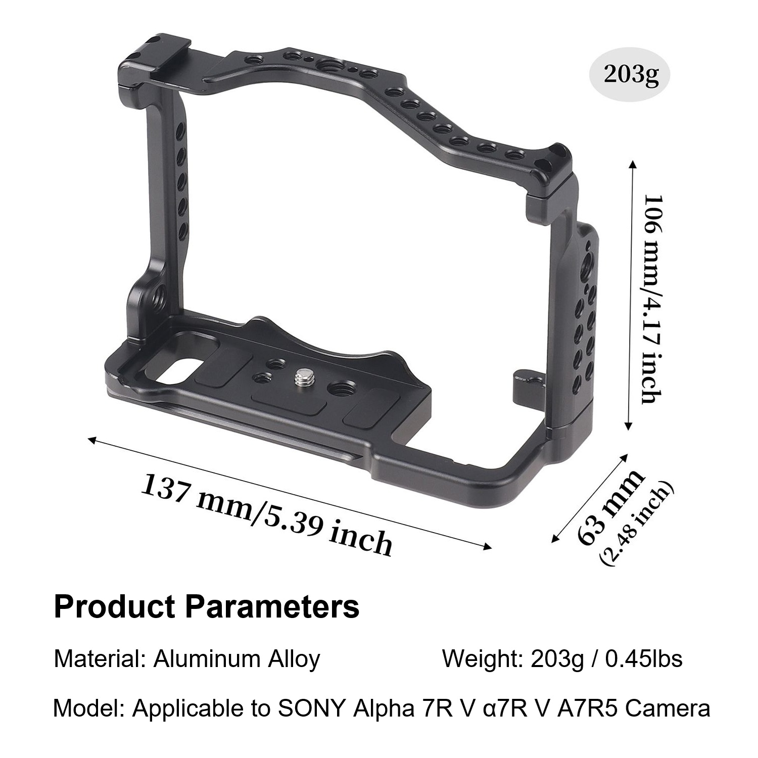 Sony Alpha 7RV A7R5 A7RV camer - Camera Cage Rig recensie en prijs
