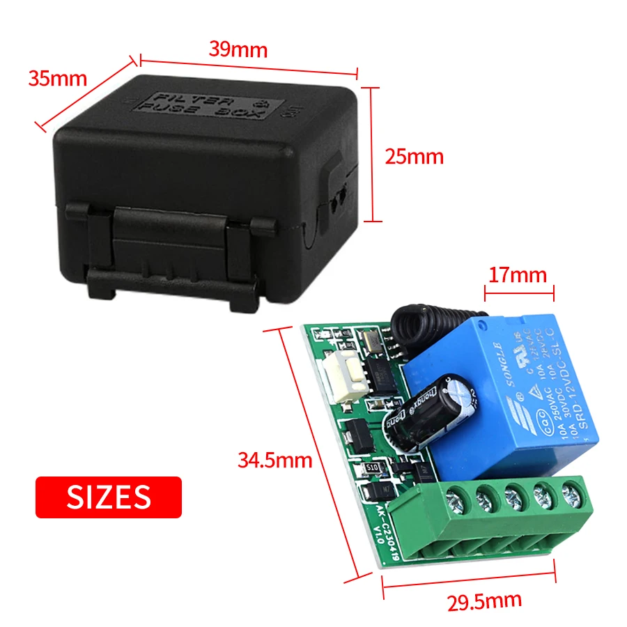 DC12V 1CH 10A Relais Ontvanger - Remote Shutter Release recensie en prijs